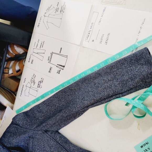 Banana Republic Indigo Wool Blend Textured Knit Boyfriend Blazer 4 - Picture 13 of 13